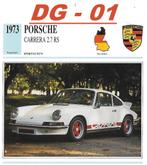 Dg01 autokaart porsche carrera 2,7 rs ( 1973 ), Ophalen of Verzenden, Zo goed als nieuw
