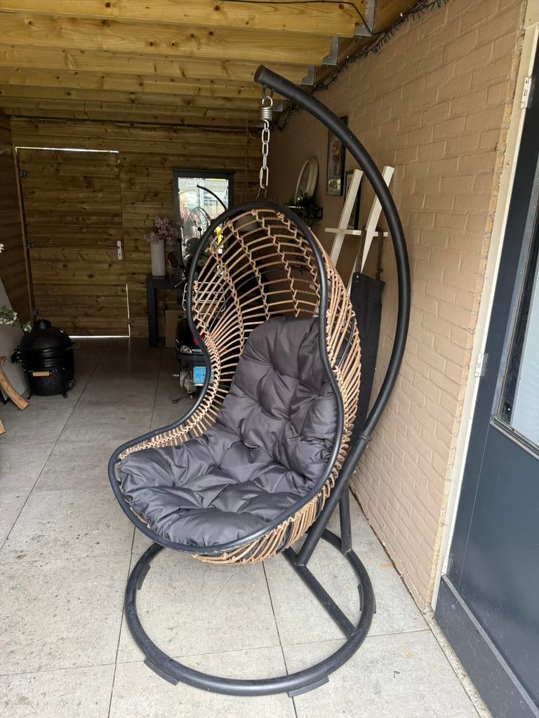 Hangstoel rotan look, Tuin en Terras, Ophalen of Verzenden, Zo goed als nieuw, Rotan