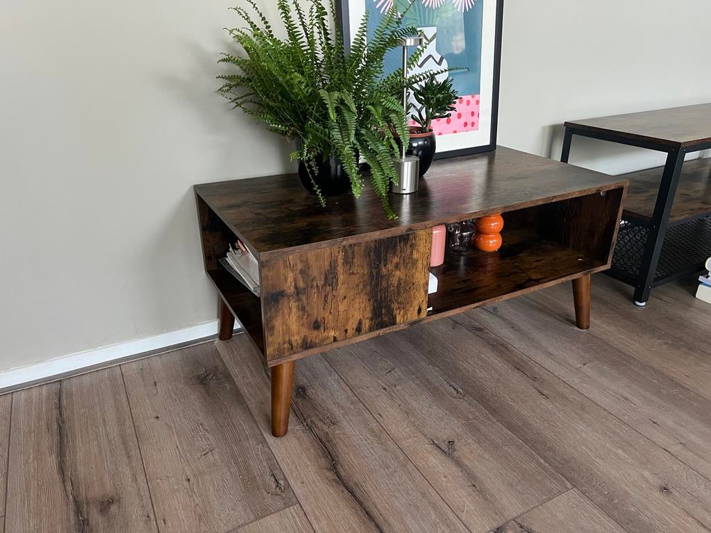 Salontafel in jaren 50/60-look, Ophalen, Gebruikt, 50 tot 100 cm, 100 tot 150 cm