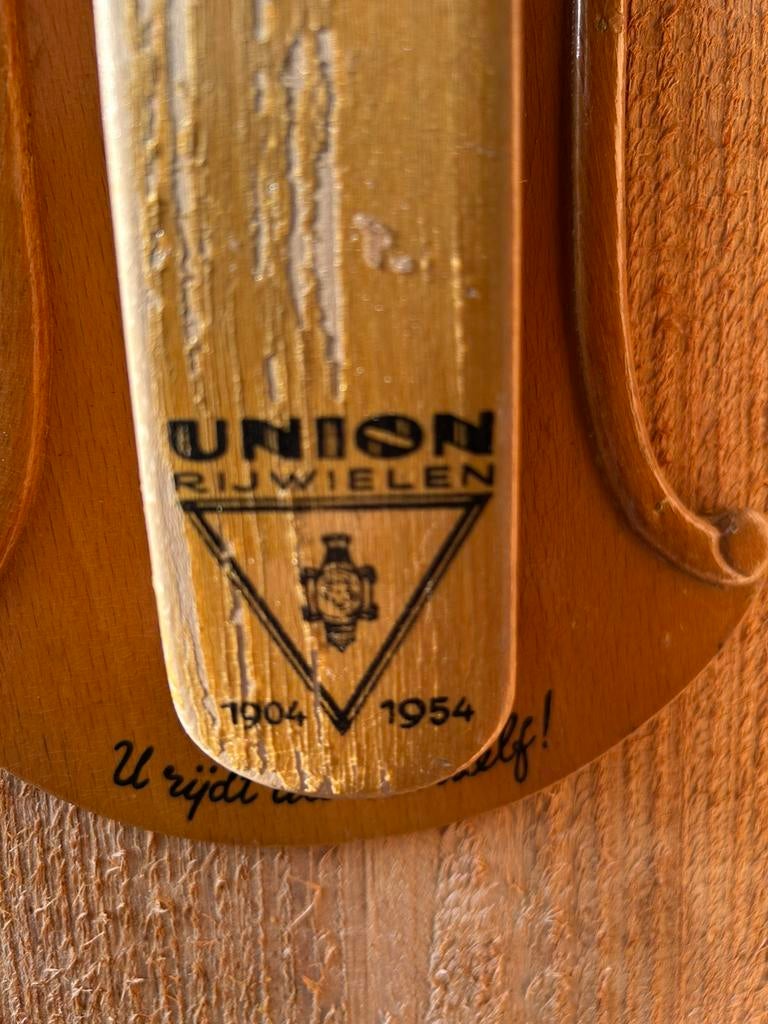 Reclame borstelhanger Union rijwielen., Verzamelen, Ophalen of Verzenden, Reclamebord