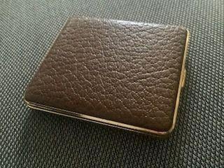 sigarettenkoker sigarettenhouder cigarette case leer, Ophalen, Zo goed als nieuw, Overige typen