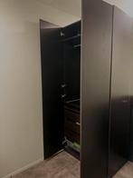 IKEA Pax kast donkerbruin/zwart, Gebruikt, 200 cm of meer, Met lade(s), Overige houtsoorten