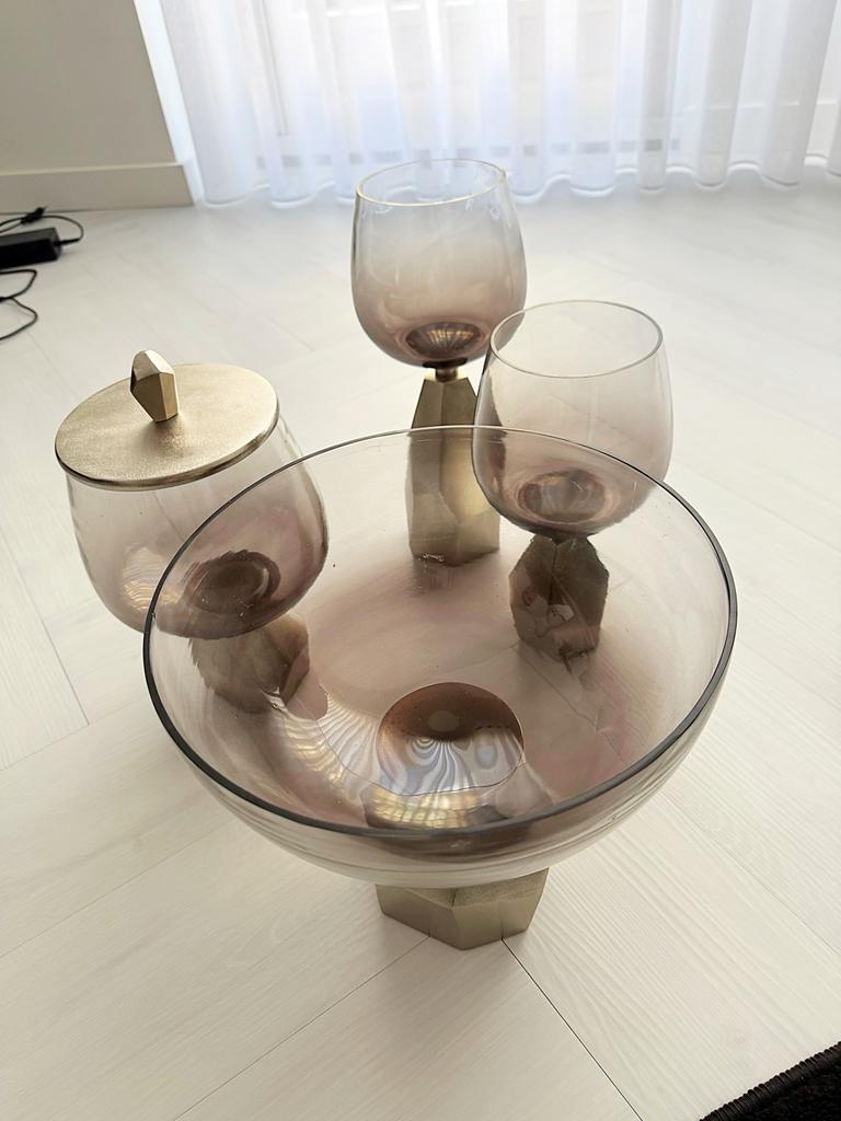 Decoratieve vazen set 4 stuks, Ophalen of Verzenden, Zo goed als nieuw