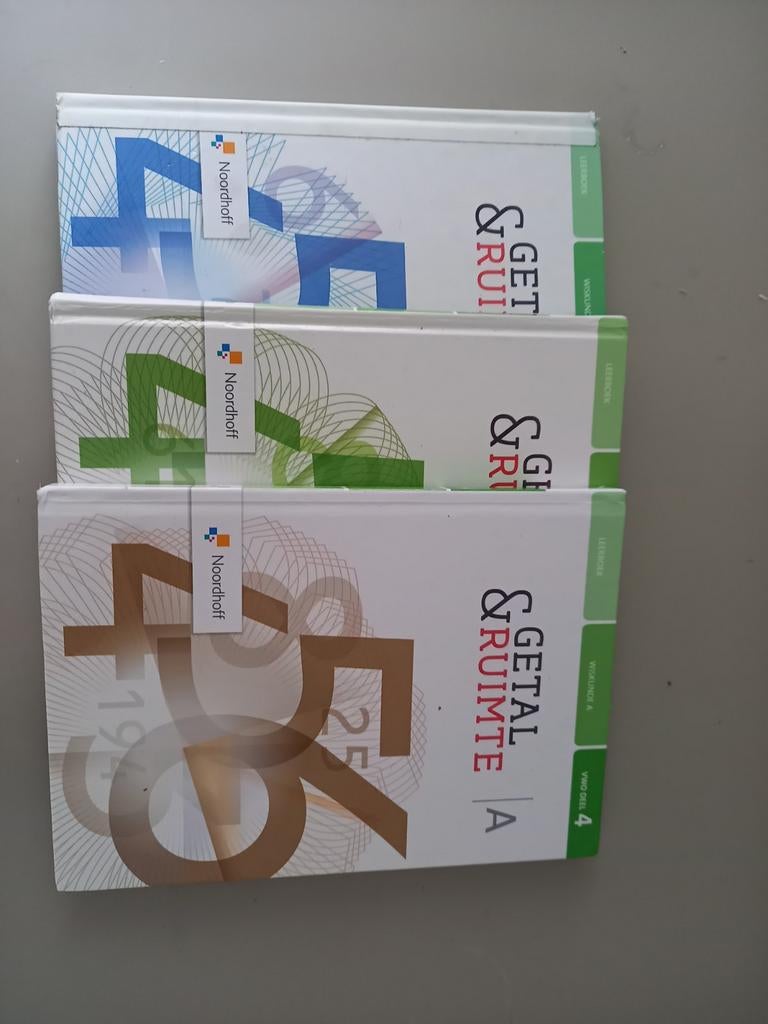 Getal & Ruimte Wiskunde A/C Bovenbouw (Ed. 12) - 3 Boeken, Gelezen, Noordhoff, Niet van toepassing, Ophalen of Verzenden