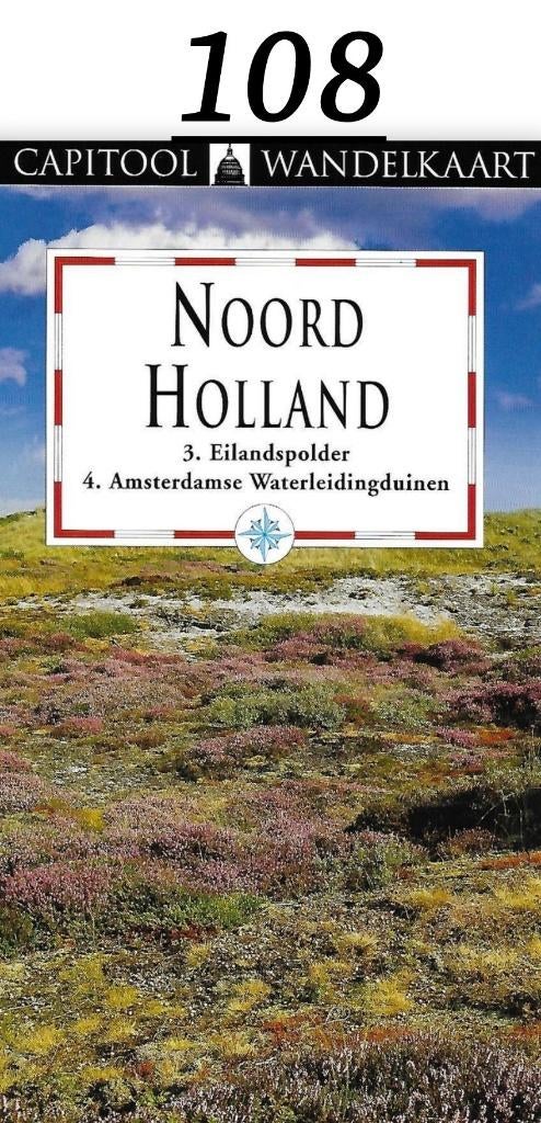 pl108 Capitool Wandelkaart Noord Holland Eilandspolder, Boeken, Ophalen of Verzenden, 1800 tot 2000, Nederland, Landkaart