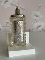 Antiek Kristallen Parfumflesje met Zilveren Bewerking, Antiek en Kunst, Ophalen of Verzenden, Zilver