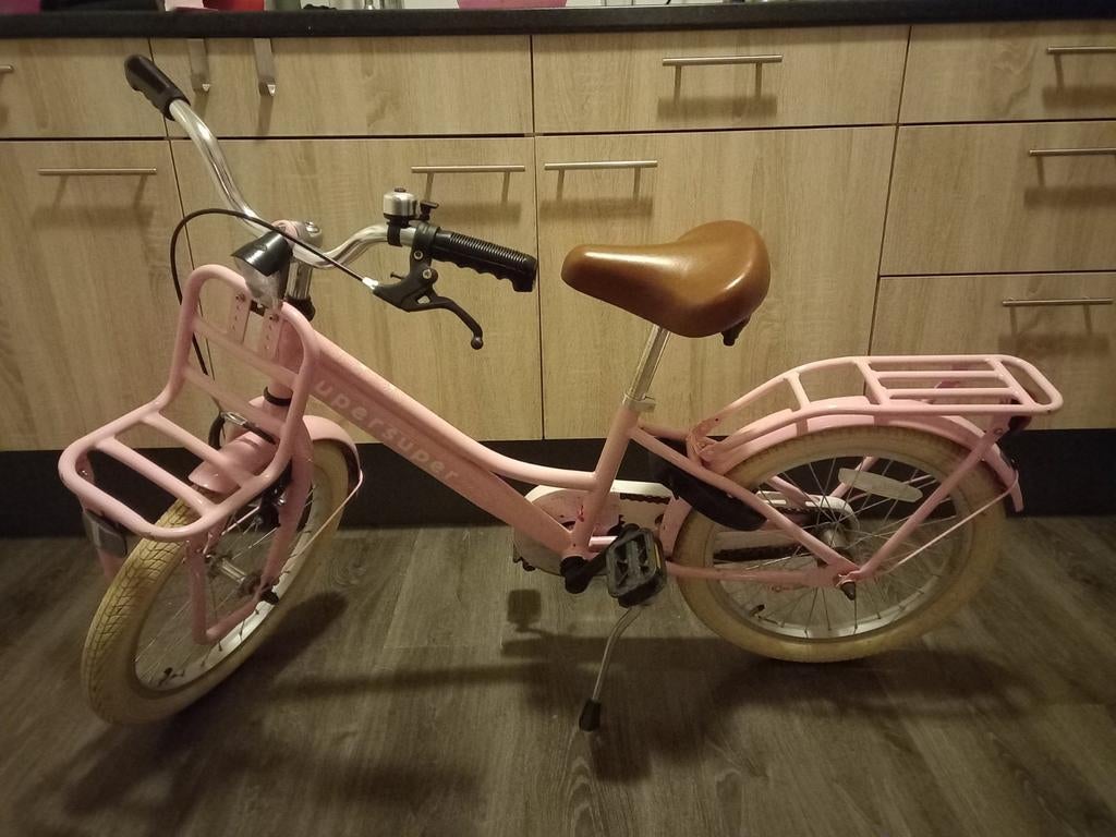 Super Super Cooper 18" meisjesfiets, Fietsen en Brommers, Fietsen | Meisjes, Ophalen of Verzenden, Zo goed als nieuw, 18 inch
