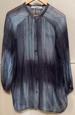 Humanoid blouse seersucker zijde maat M, Maat 38/40 (M), Humanoid, Blauw, Ophalen of Verzenden