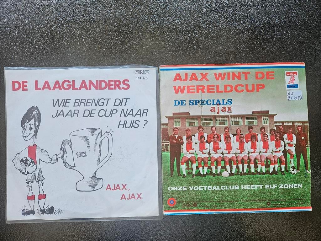 2x Ajax singles vinyl, Ophalen of Verzenden, Zo goed als nieuw, Pop