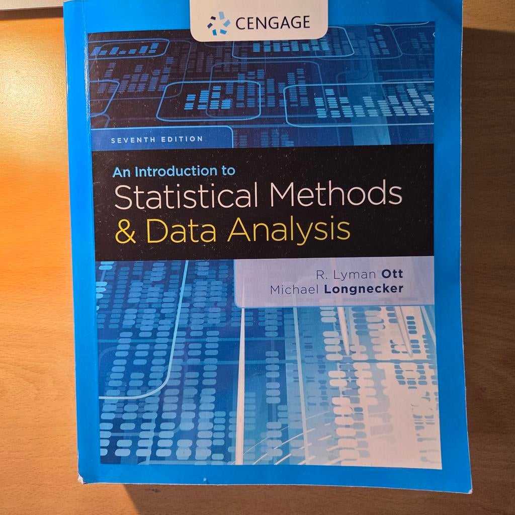 An Introduction to Statistical Methods & Data Analysis, Boeken, Studieboeken en Cursussen, Ophalen of Verzenden, Gelezen, Diverse auteurs