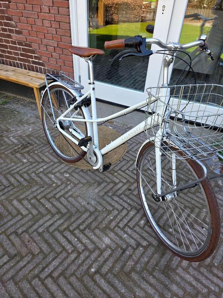 Kalkhoff stadsfiets zgan, Fietsen en Brommers, Ophalen, Zo goed als nieuw, Overige merken, Versnellingen