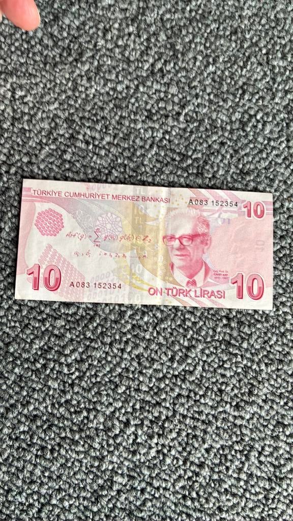 Turkije 10 lirasi, Ophalen of Verzenden, Overige landen