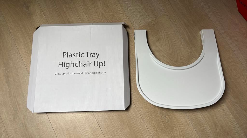 Kidsmill stoel tafelblad wit, Ophalen, Zo goed als nieuw, Meegroeistoel, Afneembaar eetblad