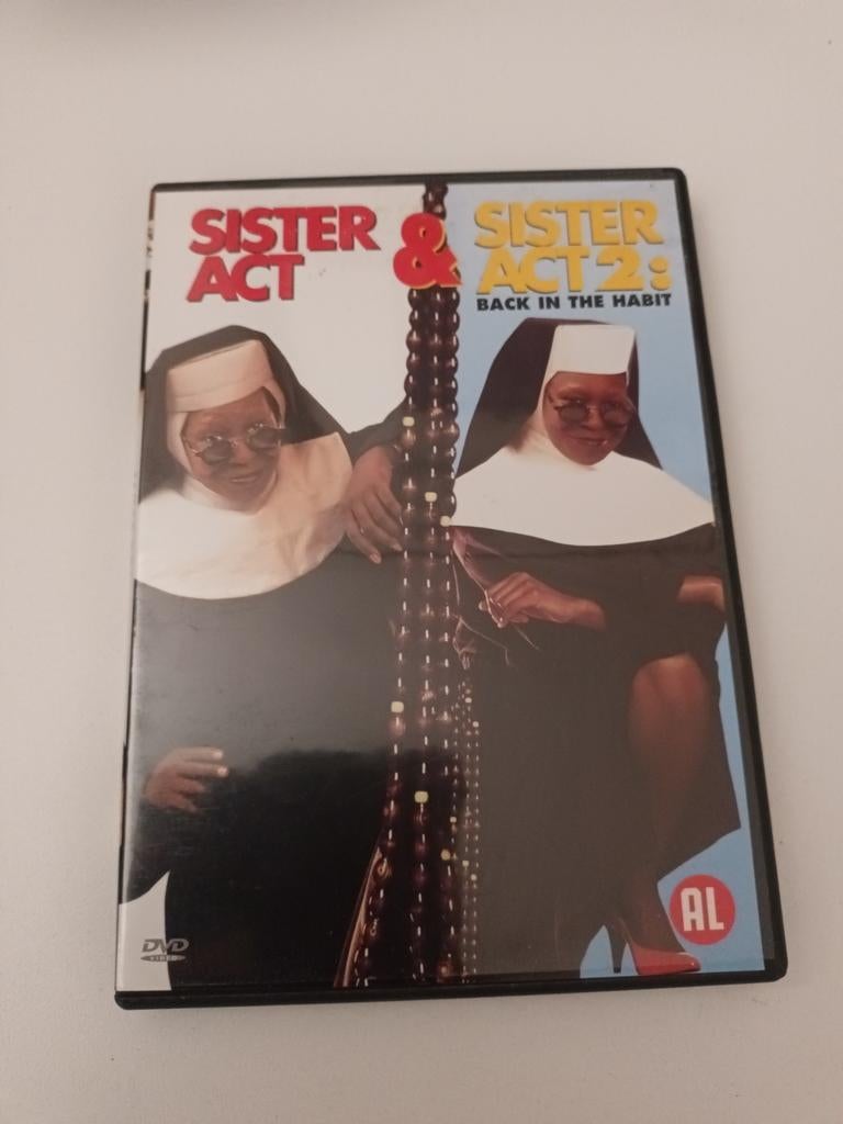Dvd sister act 1 en 2, Alle leeftijden, Ophalen of Verzenden, Zo goed als nieuw, Actiekomedie
