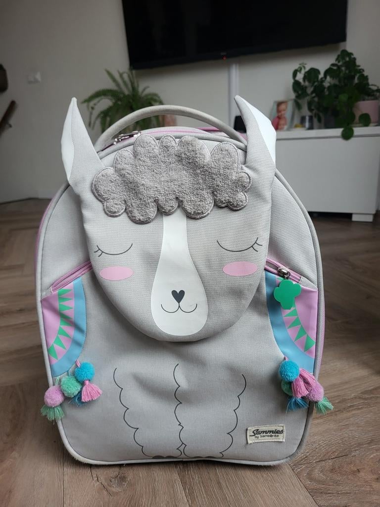 Samsonite Sammies kinder koffer trolley lama, 40 tot 60 cm, Gebruikt, Minder dan 35 cm, Ophalen of Verzenden