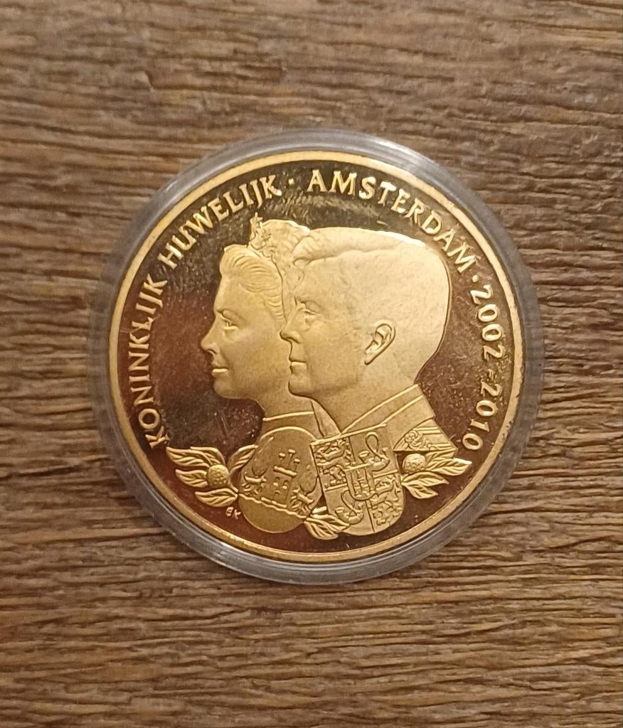 Huwelijksmunt Koning Willem-Alexander & Koningin Máxima, Postzegels en Munten, Munten | Nederland, Ophalen of Verzenden, Overige waardes