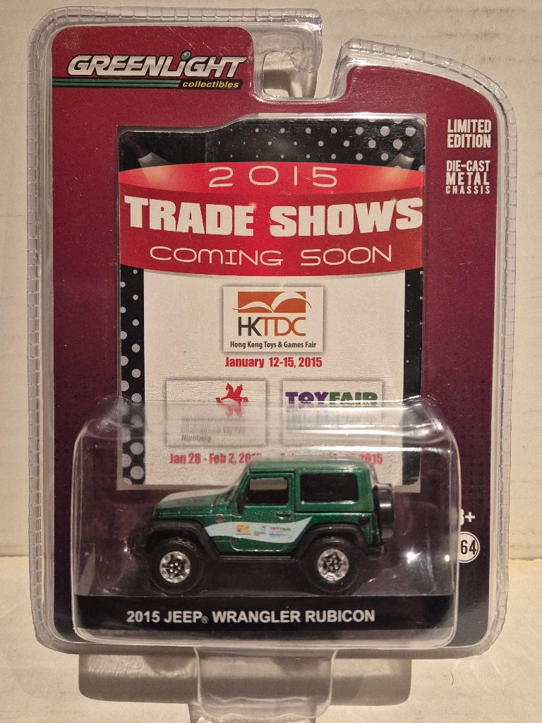Greenlight 1/64 2015 Jeep Wrangler Rubicon (Greenmachine), Ophalen of Verzenden, Nieuw, Auto