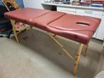Opklapbare en in hoogte verstelbare massagetafel, Sport en Fitness, Massageproducten, Ophalen, Gebruikt, Massagetafel