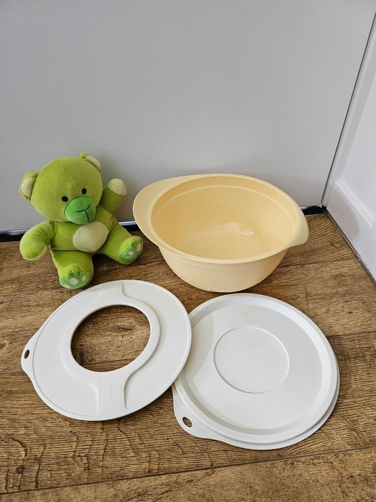 Tupperware nieuwe gele mengkom met deksels, Huis en Inrichting, Keuken | Tupperware, Ophalen of Verzenden, Nieuw, Geel, Bak of Kom