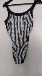 Badpak wit/blauw -XL, Kleding | Dames, Badmode en Zwemkleding, Ophalen of Verzenden, Gedragen, Blauw, Badpak