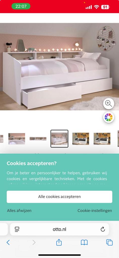 Kinderbed met opbergruimte, Kinderen en Baby's, Kinderkamer | Bedden, Ophalen, 85 tot 100 cm, Gebruikt, Lattenbodem