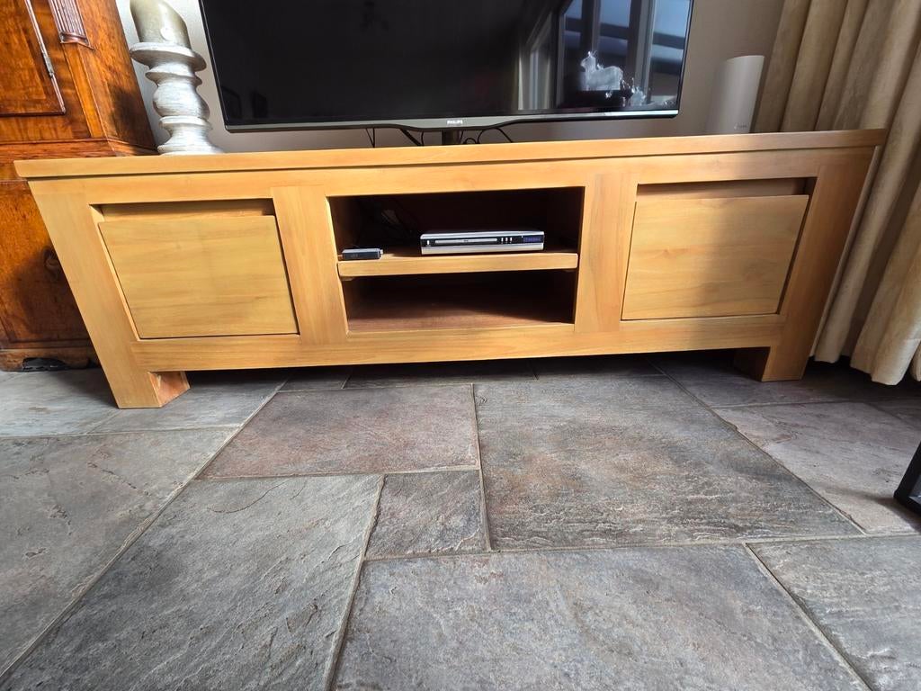 Licht eiken TV-kast - 160x50x52 cm (LxBxH), Ophalen