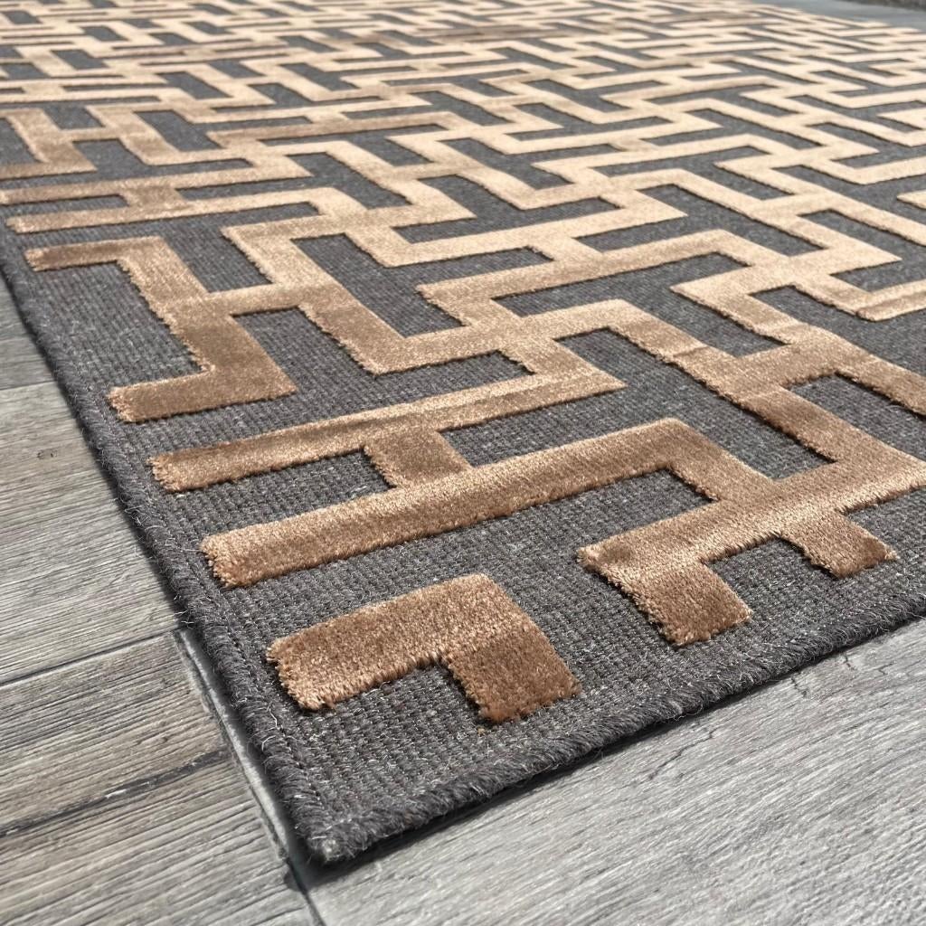 Vloerkleed Brinker Carpets Chiara Wood - 240x340cm, Bruin, 200 cm of meer, Ophalen of Verzenden, Zo goed als nieuw