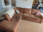 Cognackleurige leren hoekbank - elk aannemelijk bod, Ophalen, Gebruikt, Hoekbank, Leer