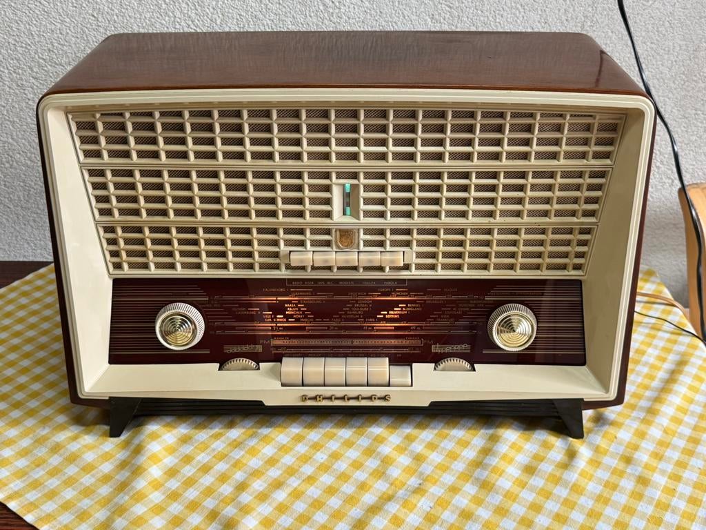 Oude lampen radio philips spelend vaste pr ophalen, Ophalen