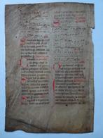 Origineel manuscript missaal perkament muziek 1200 Duitsland, Verzenden