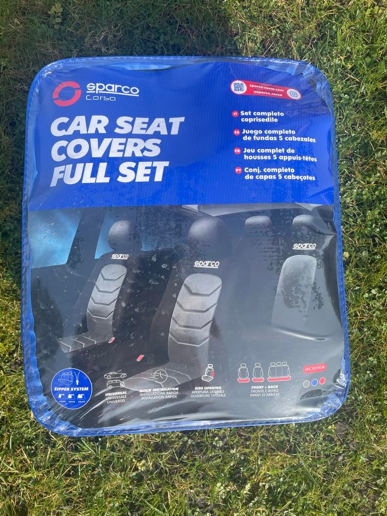 SPARCO S-LINE SPC1019GR Autostoelhoes - Volledige Set, Ophalen, Nieuw