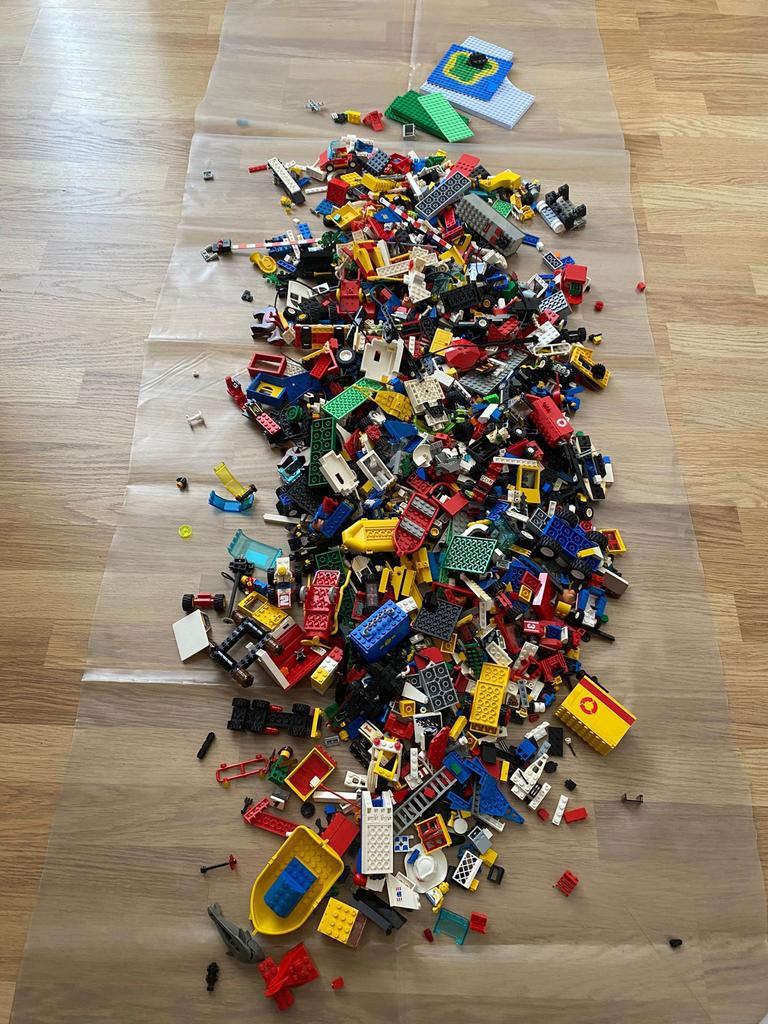 Grote partij oude LEGO met boekjes en minifiguren, Ophalen, Gebruikt, Lego, Complete set