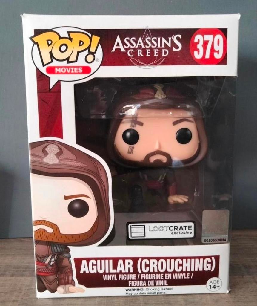 379 Aguilar Crouching Assassin's Creed Funko Pop, Ophalen of Verzenden, Zo goed als nieuw