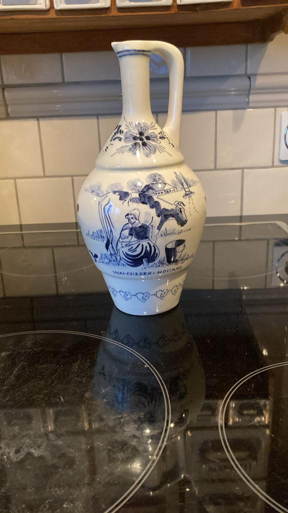 Delfts blauw kan, De Kuijper Distilleries Schiedam, Antiek en Kunst, Ophalen of Verzenden