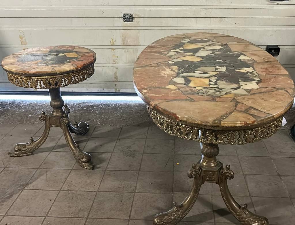 Salontafels Hollywood Regency, Ophalen