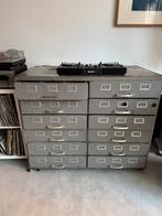 Industriële metalen ladenkast - Vintage look, Huis en Inrichting, Kasten | Ladekasten, Gebruikt, 100 tot 150 cm, 5 laden of meer