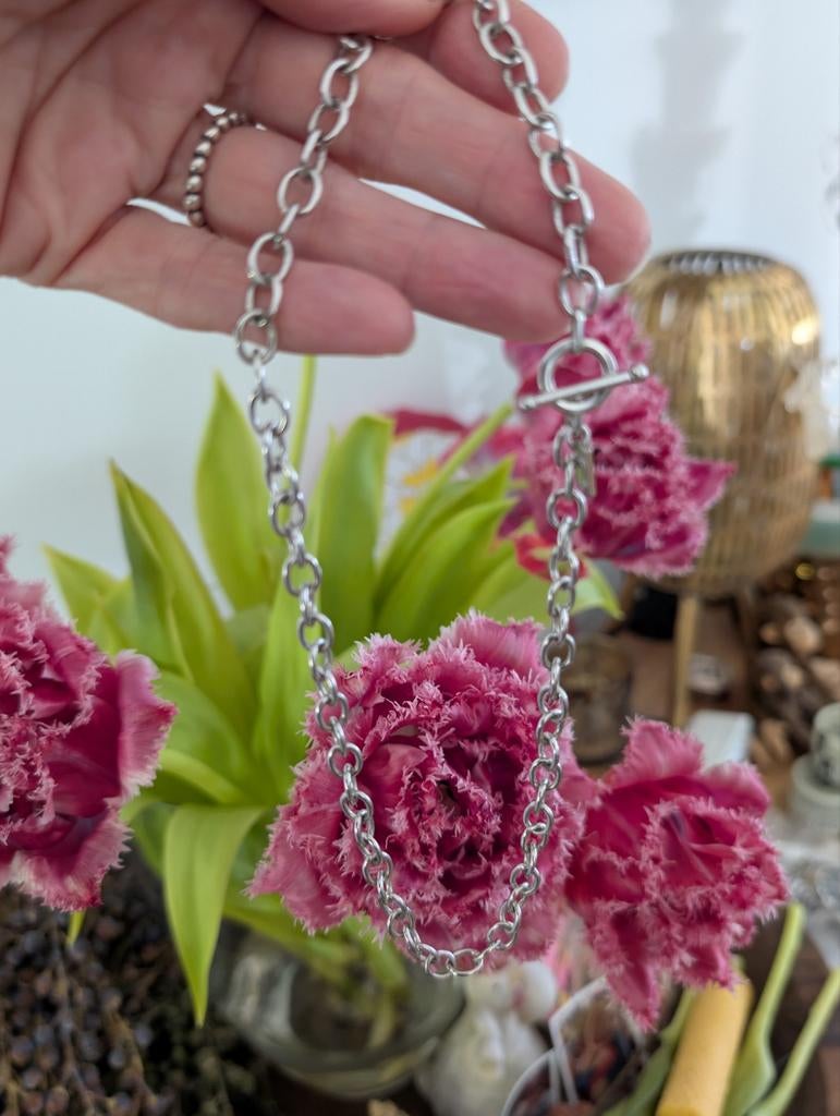 Zinzi ketting 45 cm., Ophalen, Nieuw, Zilver, Zilver