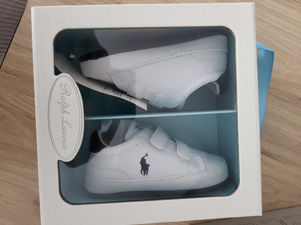 Polo Ralph Lauren baby sneakers maat 19, Ophalen of Verzenden, Nieuw, Wit