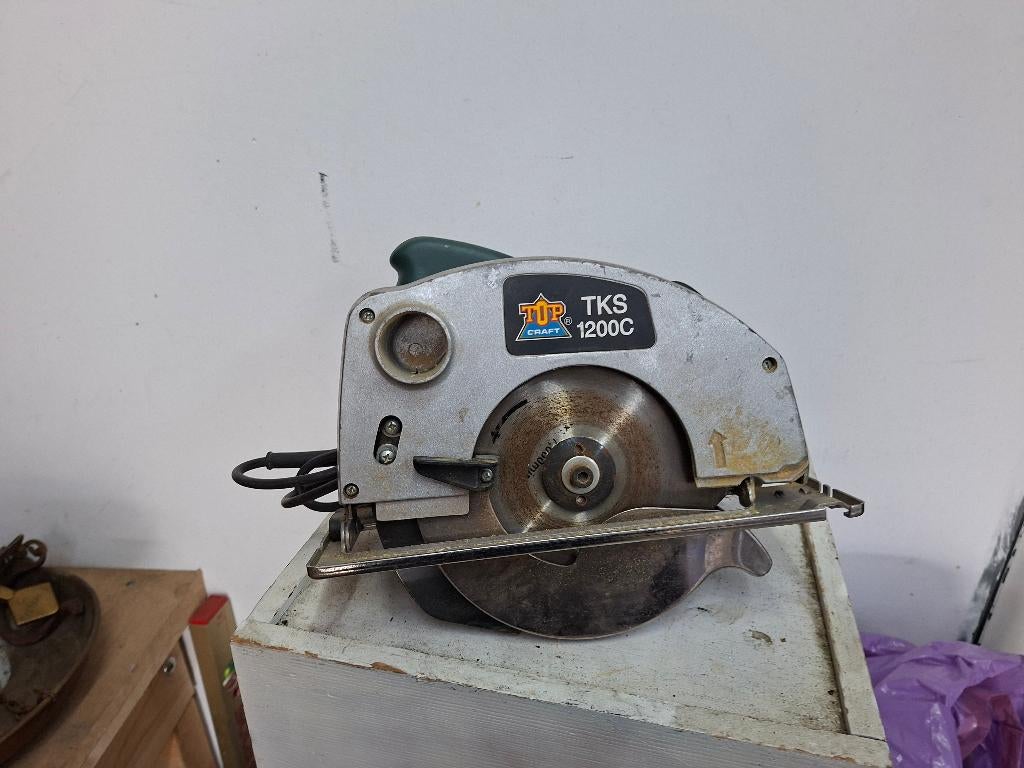 circelzaag topcraft zwaarder model, Doe-het-zelf en Verbouw, Ophalen of Verzenden, Gebruikt, 1200 watt of meer, 70 mm of meer
