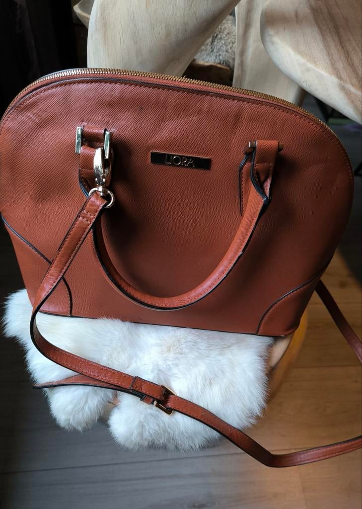 Handtas, Sieraden, Tassen en Uiterlijk, Ophalen of Verzenden, Zo goed als nieuw, Bruin, Handtas