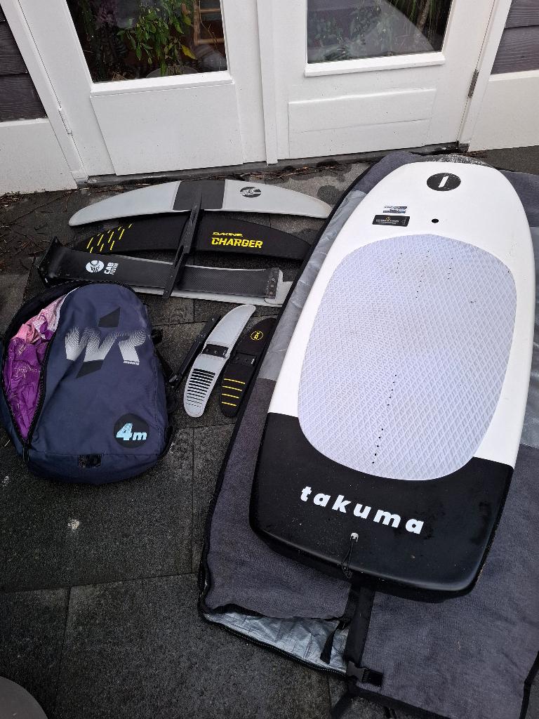 Wingfoil set, Watersport en Boten, Wingsurfen, Zo goed als nieuw, Wingsurfset, Ophalen