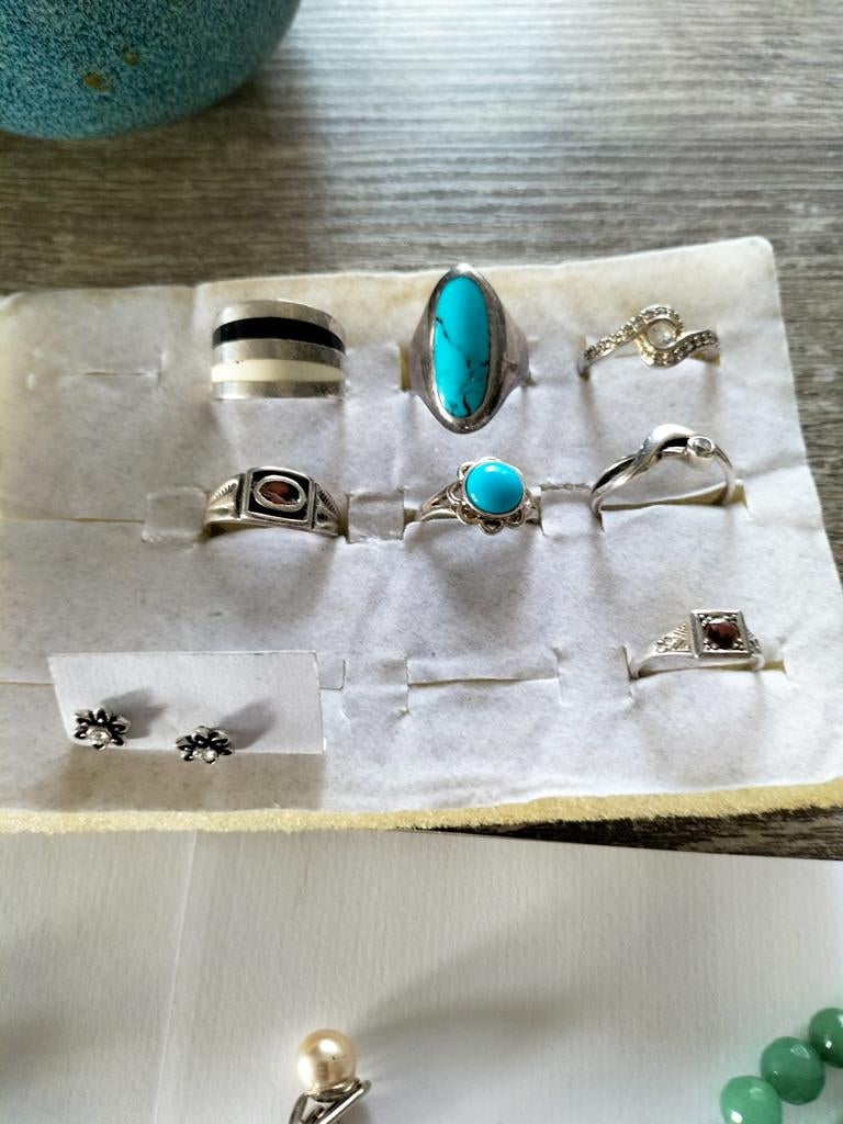 Prachtige antieke zilveren lot sieraden., Verzenden, Zo goed als nieuw, Dame, Zilver