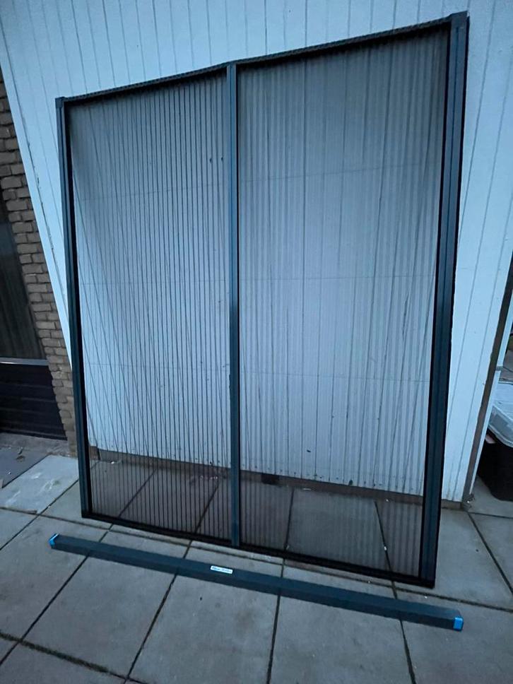 Luxaflex hordeur in plissé (nieuw) 232x195 (extra breedt), Doe-het-zelf en Verbouw, Deuren en Horren, Nieuw, Hordeur, 215 cm of meer