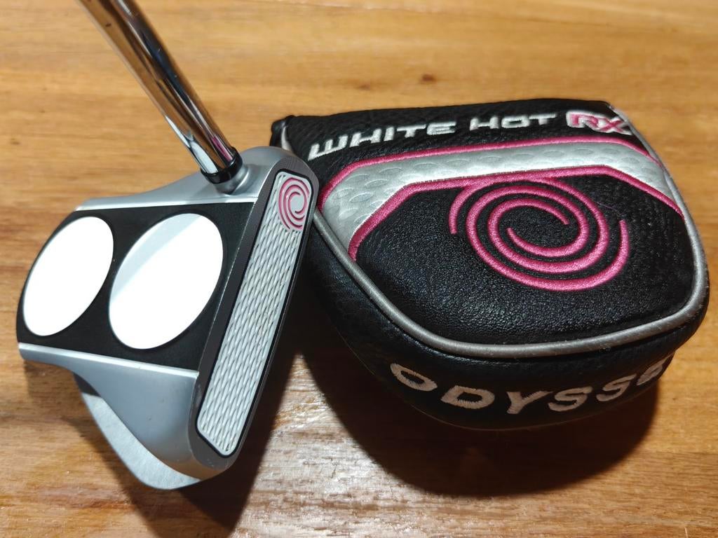 Odyssey white hot RX Putter / als NIEUW+ cover / 33 inch, Sport en Fitness, Golf, Ophalen of Verzenden, Zo goed als nieuw, Club