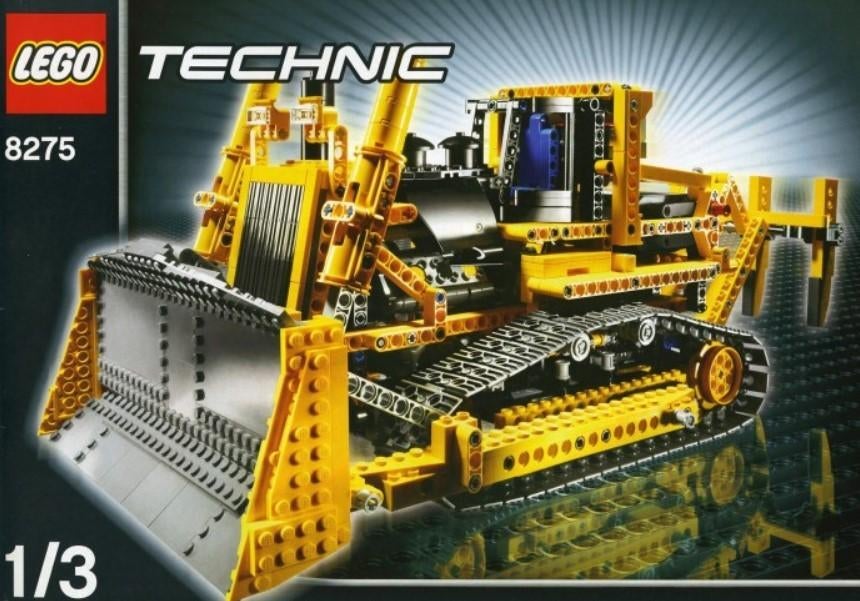 Lego 8275 Technic Gemotoriseerde Bulldozer, Kinderen en Baby's, Speelgoed | Duplo en Lego, Ophalen of Verzenden, Gebruikt, Complete set