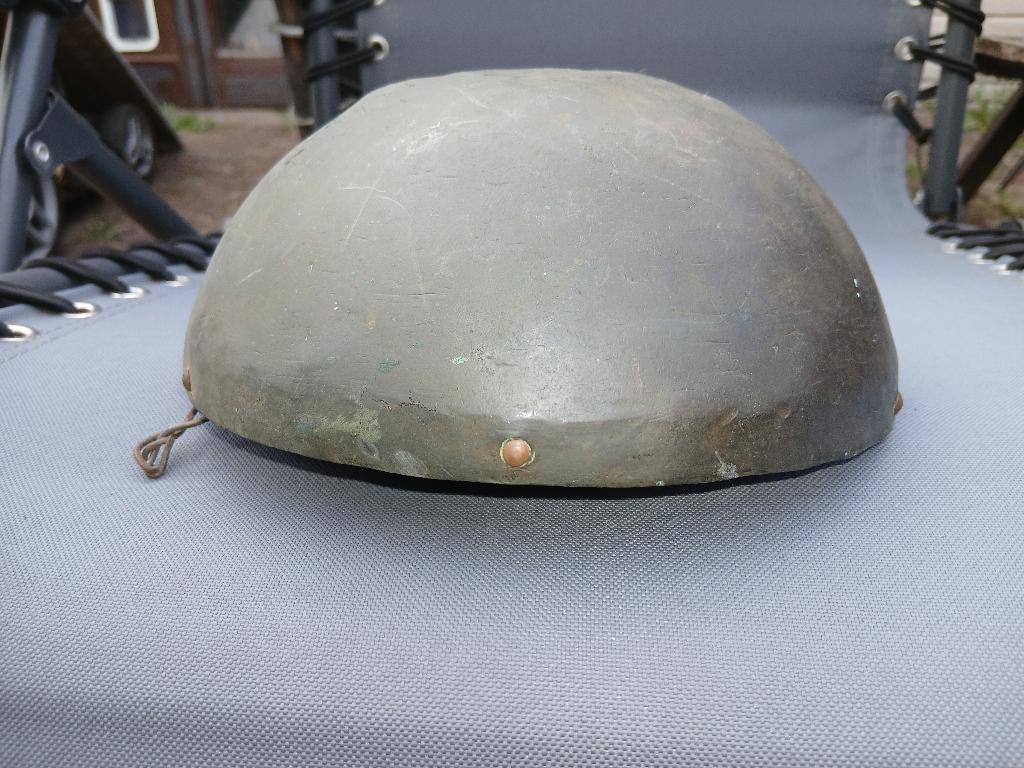 helmpot helmpan pothelm pan gemaakt van helm, Ophalen of Verzenden, Overige soorten, Nederland, Helm of Baret