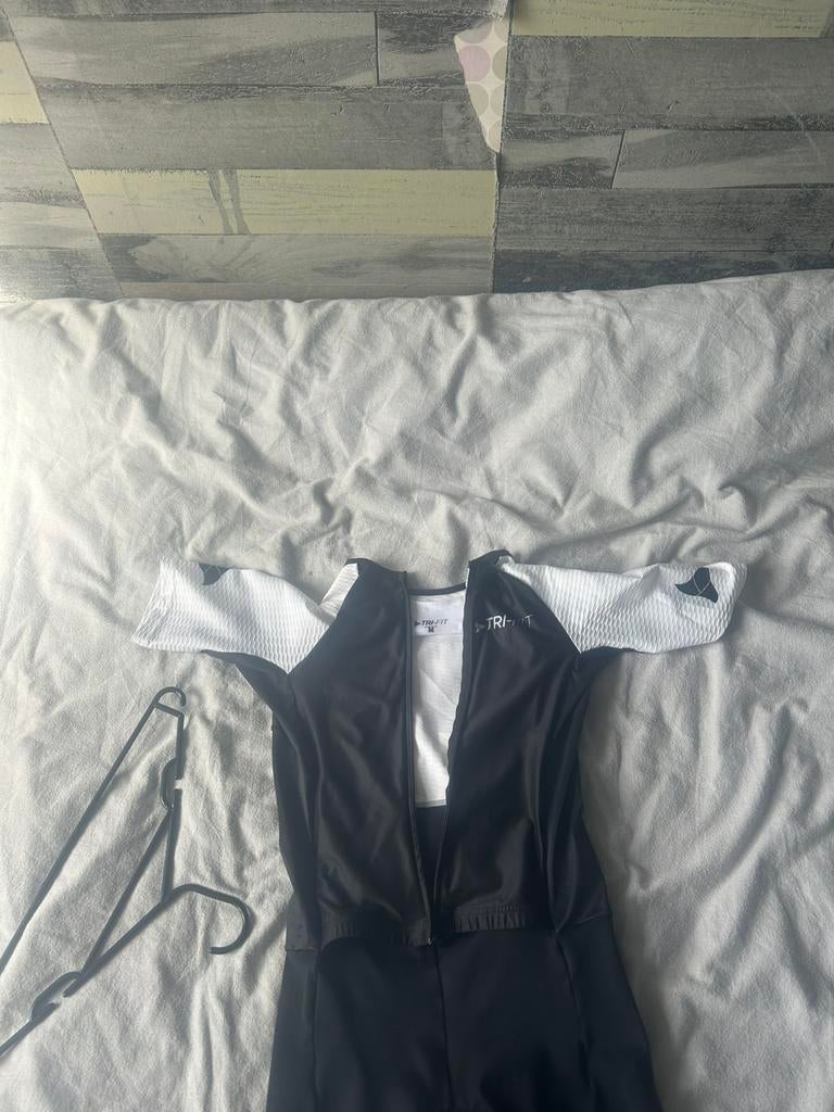 TRI-FIT | EVO 2.3 | TRISUIT | HEREN | BLACK / WHITE, Kleding | Heren, Maat 48/50 (M), Zwart, Ophalen of Verzenden, Zo goed als nieuw