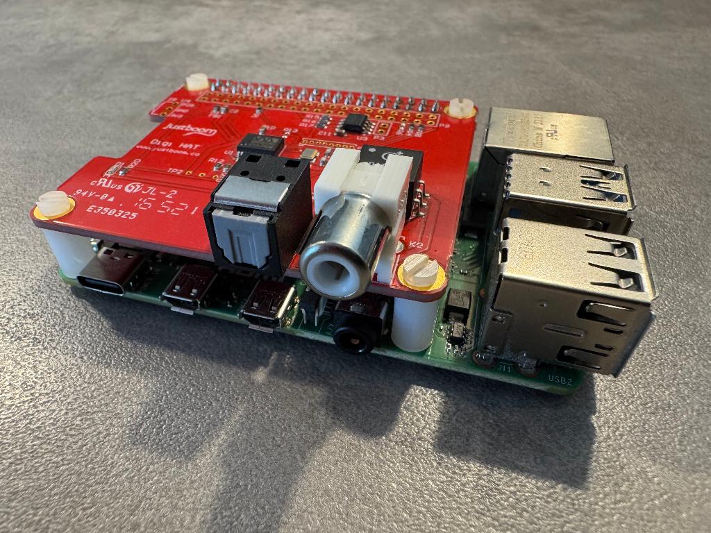 Raspberry Pi 4 2GB + JustBoom Digi HAT – HiFi streamer, Ophalen of Verzenden, Zo goed als nieuw
