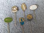 Castella, 6 koperen speldjes,, Verzenden, Gebruikt, Merk, Speldje of Pin