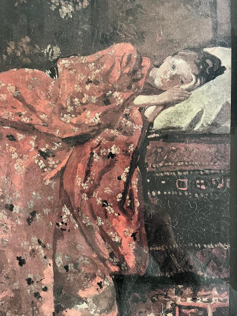 GEORGE HENDRIK BREITNER. —  HET MEISJE IN DE RODE KIMONO., Ophalen of Verzenden